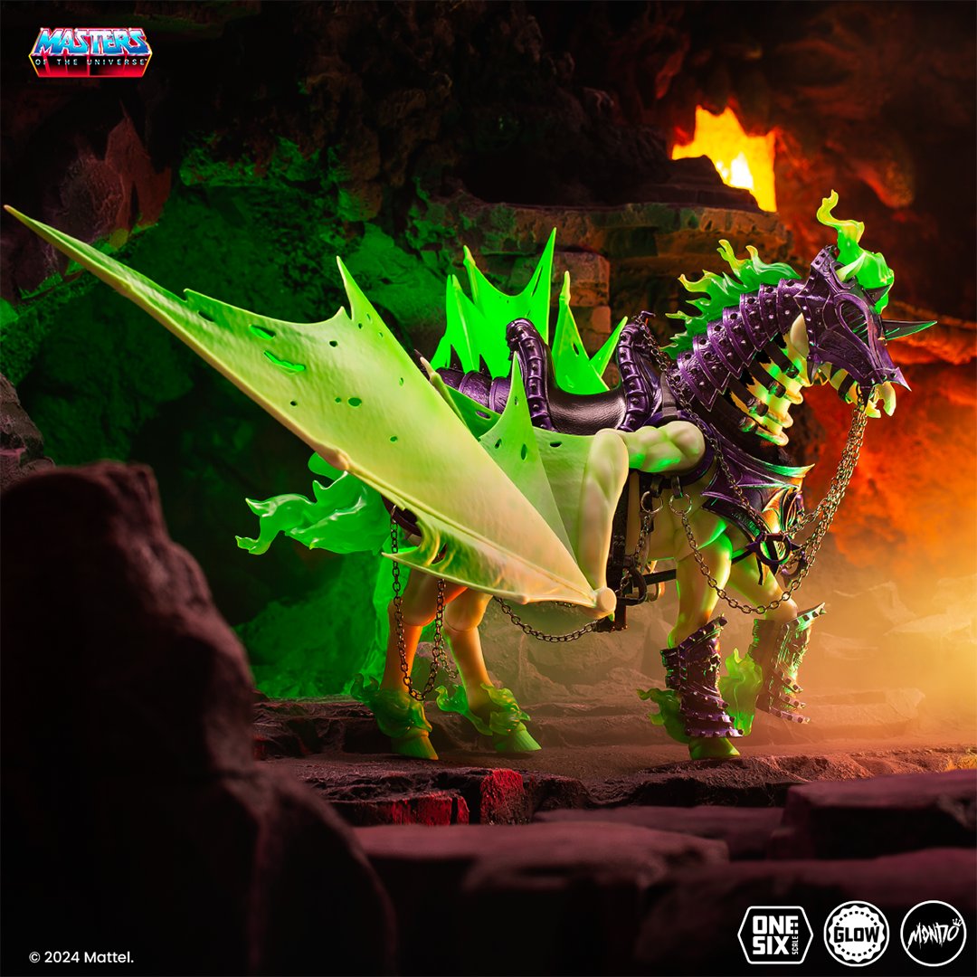 MondoNews's tweet photo. Mondo is excited to announce our first original contribution to MASTERS OF THE UNIVERSE mythology: Scare-Mare, evil steed of Scare Glow. 

Available tomorrow at NOON CT... only at https://t.co/hYt6gp95mU https://t.co/mzZAuf9dxw