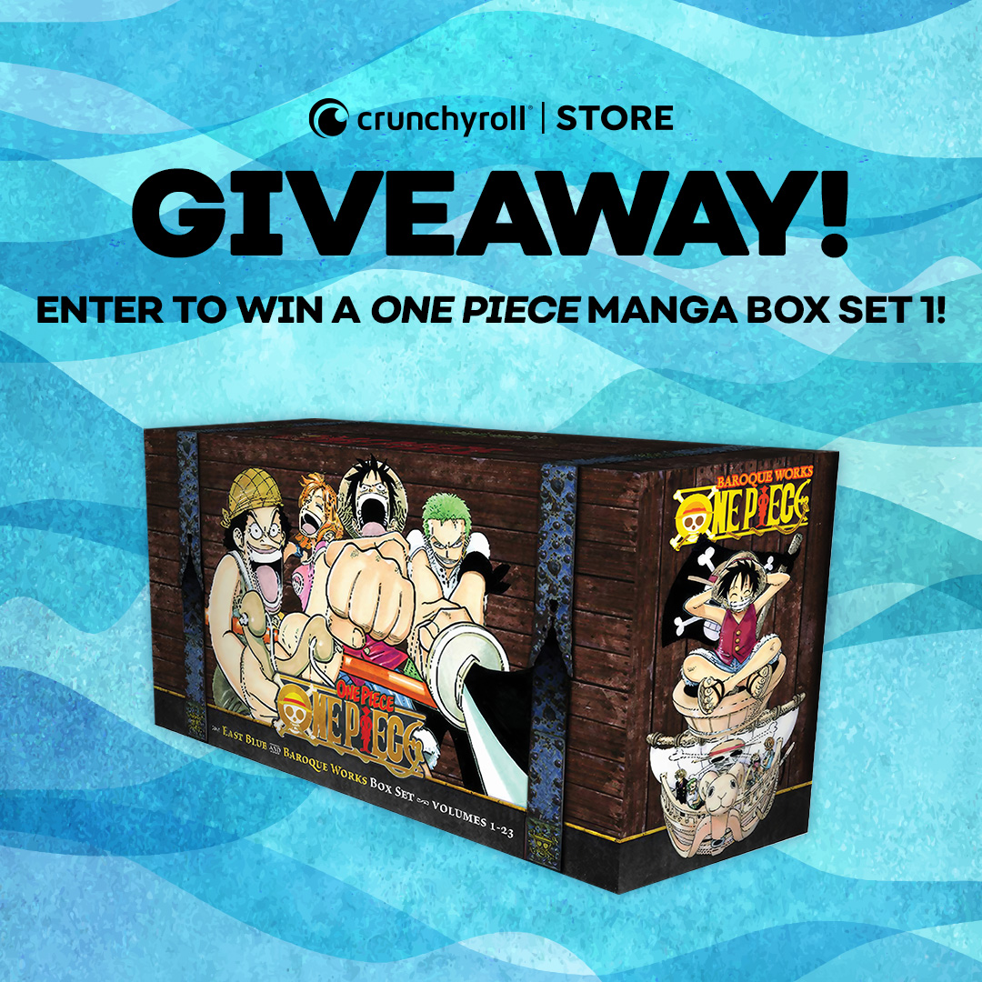 Crunchyroll Store (@shopcrunchyroll) on Twitter photo Celebrate One Piece Day with a giveaway! 🥳🎉🏴☠️ We're giving away the first One Piece manga box to kick off your collection!
To enter:
✨ Follow <a href="/ShopCrunchyroll/">Crunchyroll Store</a>
✨ Repost this post
✨ Tag a friend who loves One Piece!
Ends 8/5! Celebrate One Piece Day with a giveaway! 🥳🎉🏴☠️ We're giving away the first One Piece manga box to kick off your collection!
To enter:
✨ Follow <a href="/ShopCrunchyroll/">Crunchyroll Store</a>
✨ Repost this post
✨ Tag a friend who loves One Piece!
Ends 8/5!