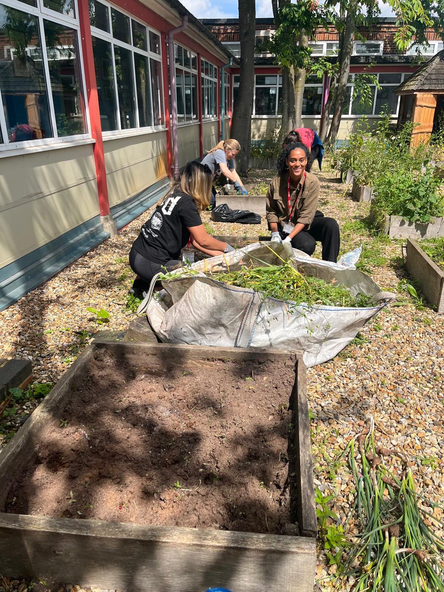 PWLCProjects's tweet image. As part of the Brentside School #SuperZone project in Ealing, parents, staff &amp;amp; pupils have been getting involved with improving the garden to grow healthy fruit &amp;amp; vegetables. A community spirit that will continue after the summer break &amp;amp; we can’t wait to see the results!