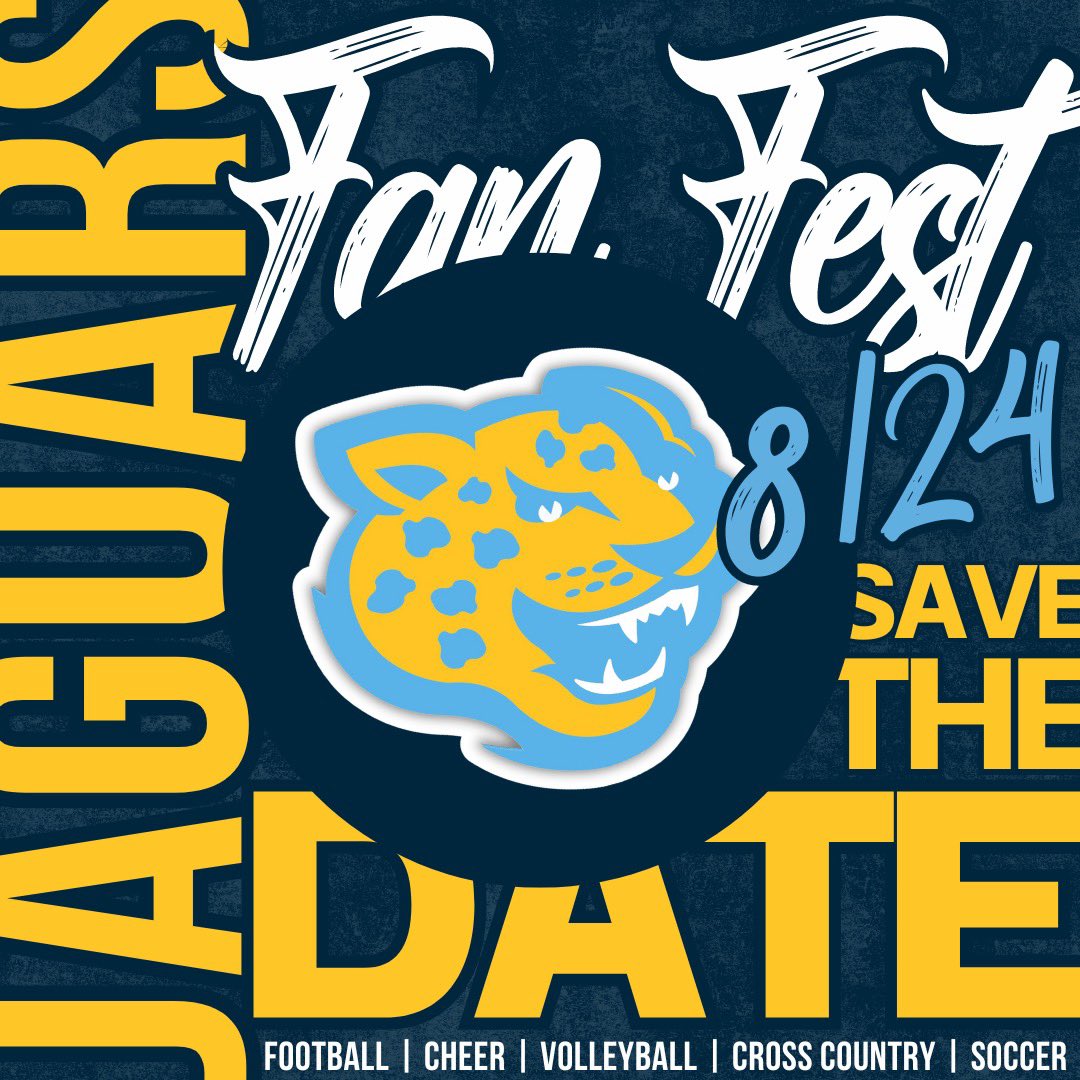 SouthernUsports's tweet image. Jaguar Fans!!!

Save The Date 🗓️

2024 FALL FAN FEST!

📅: 8/24
📍: A.W. Mumford Stadium 

Come see your 2024 Jaguars Teams!🐆🏈⚽️🏐🏃🏿🏃🏿‍♀️📣

#GoJags | #SouthernIsTheStandard | #ProwlOn | #ElevateTheStandard