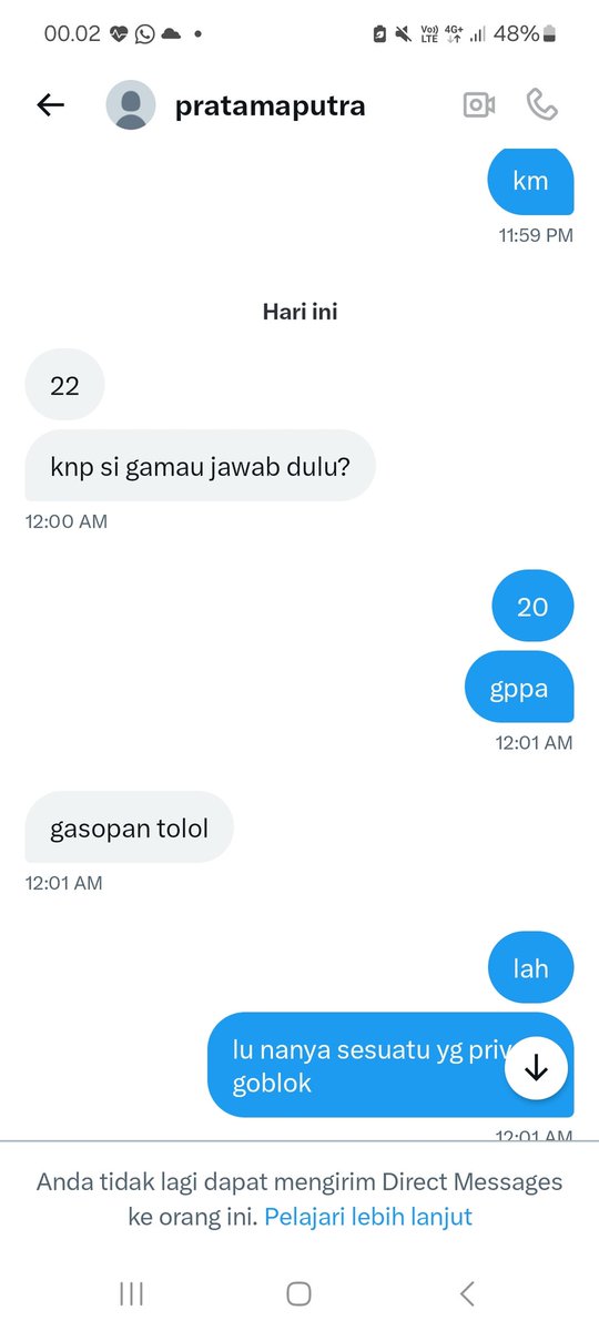 Nikitakelitiki's tweet photo. @pratamaputra
boti problematik ges https://t.co/ufs7dBkSt6