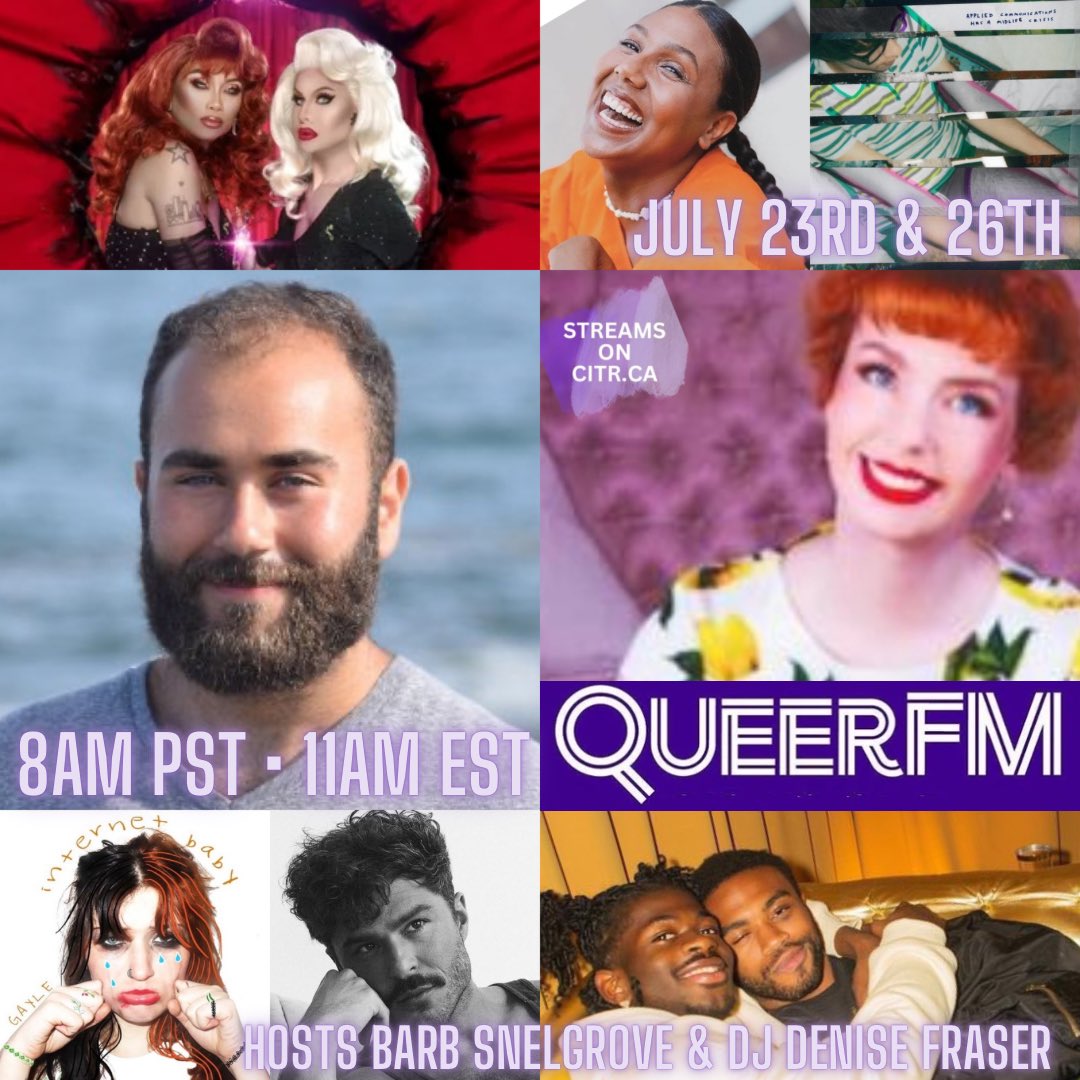 QueerFMVan's tweet photo. July 23rd @queerfm Hosts @megamouthmedia @DJDenise0477 chat w/ Author @InkStainedWreck BEN BERMAN GHAN about their book #TheYearsShallRunLikeRabbits Comic #TracyHamilton on her new comedy album #HumanPerson + #LGBTQIA tunes & talk๐๏ธ8am PST โข 11am EST https://t.co/LE9ldDoU2F https://t.co/lRdGPuwjoI