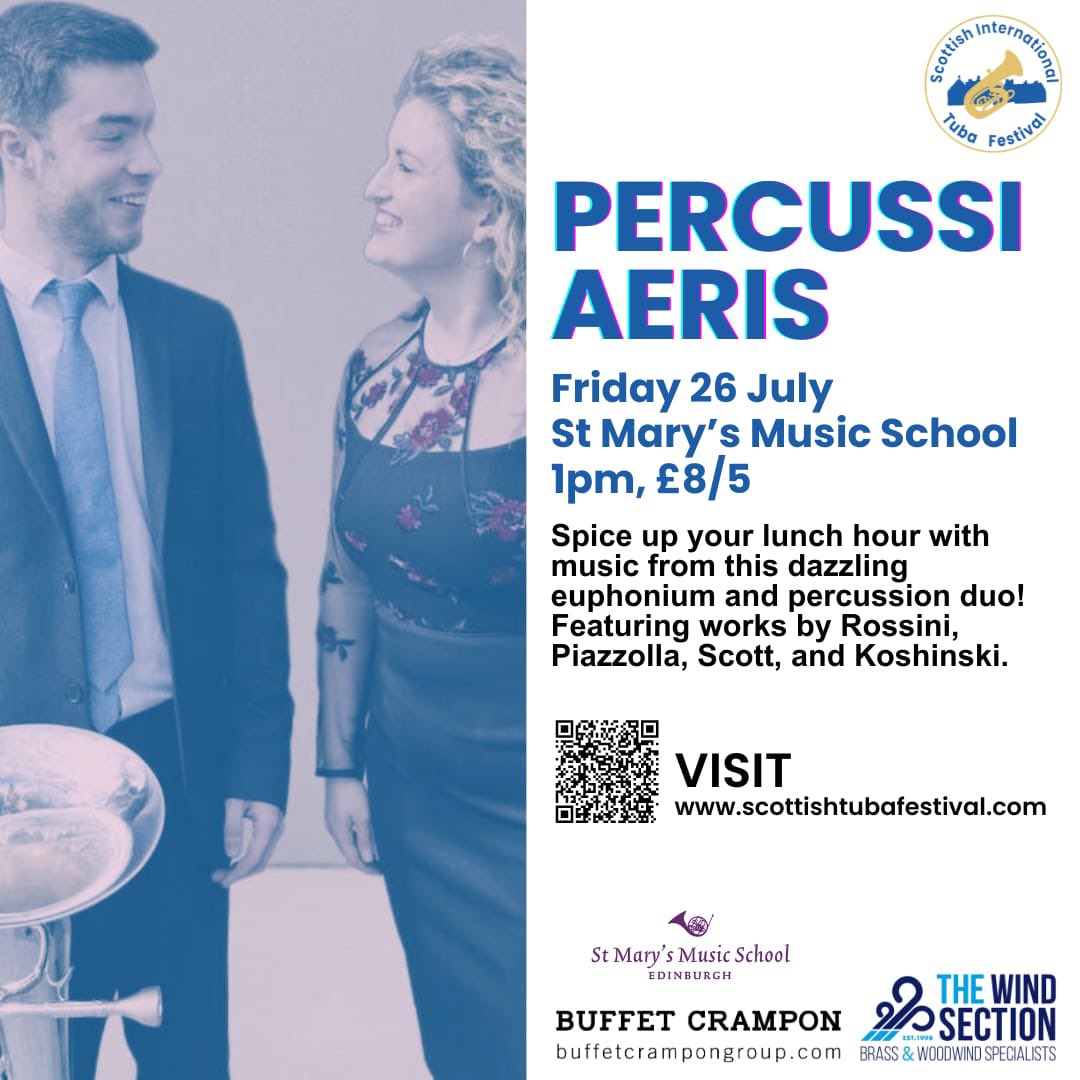 ScotIntTubaFest's tweet photo. Join us for this wonderful concert on Friday! 1pm at St Mary’s Music School ❤️🎶🤩 https://t.co/GzJyJtR7dj
