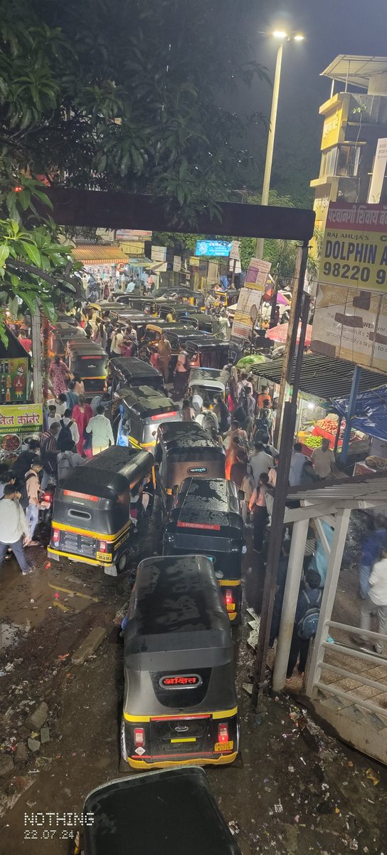 Dear all look at the situation outside the titwala station. Daily this issue bhaagwan na kar ke kuch galat ho jaye kuch plz take this seriously. Big question for safety.