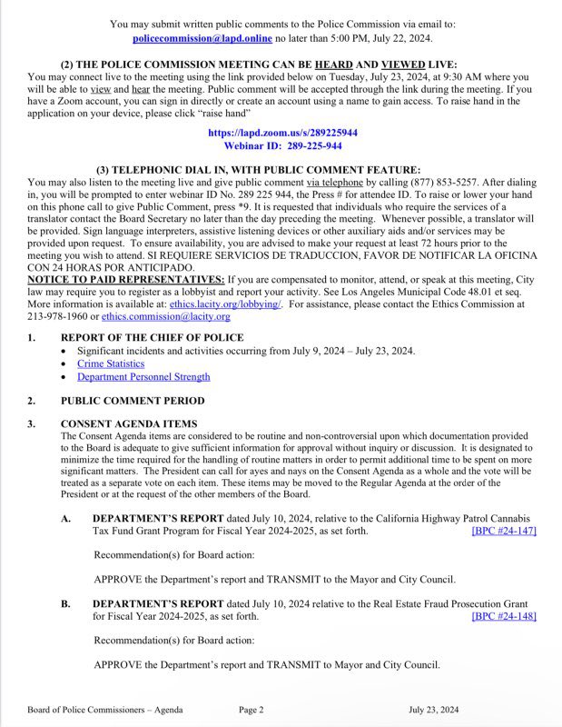 LA POLICE COMMISSION tweet media