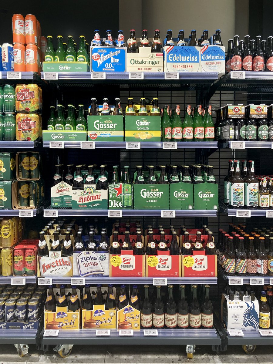 whatsontheshel1's tweet photo. Beer in cans on shelf at supermarket.🍻🍺
https://t.co/OYWNkFGK2t
#beer #natura #shandy
#lemon #goldbräu #lager
#cans #nonalcoholic #hissing #grapefruit #citrus #mix #finely #nipped #organic #original #gold #beverage #alcohol #buzz #Vienna #Austria #supermarket #market #shelf https://t.co/Rzj8COHo0f