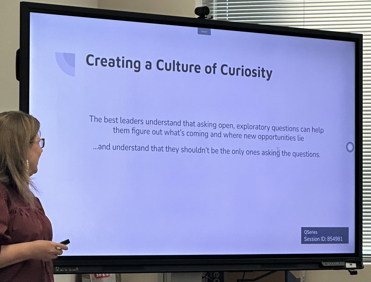 Brandon Evans (@brandon_evans2) on Twitter photo Culture of Curiosity! Thank you <a href="/sagrissomLISD/">Sarah Grissom, Ed.D.</a> for a great session on A More Beatutful Question. Culture of Curiosity! Thank you <a href="/sagrissomLISD/">Sarah Grissom, Ed.D.</a> for a great session on A More Beatutful Question.