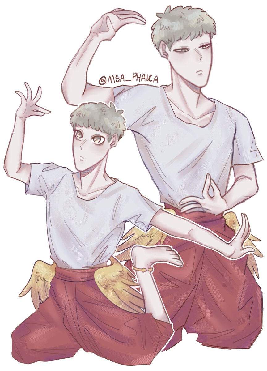 MSA_PHAKA's tweet photo. (ช่วงหลังเลิกงาน บ่อยครั้งที่เจ้าตัวจะชอบฝึกร่ายรำอยู่บ่อยๆ ทำงานหลังคดมาก็นานมายืดเส้นยืดสายกัน🙌) https://t.co/m2frF3CB0j