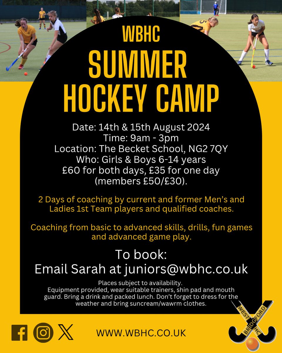 Still time to sign up for our summer hockey camp! See the flyer for all the details!