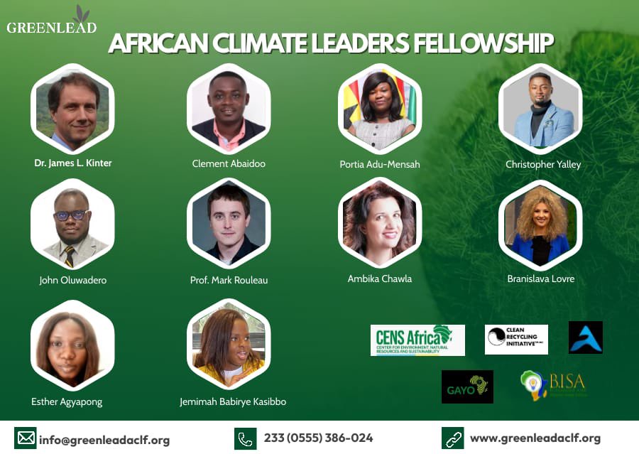 Chatte_Anderson's tweet photo. African Climate Leaders Fellowship.
.
.
.
#censafrica 
#greenlead https://t.co/yDWQidYStm