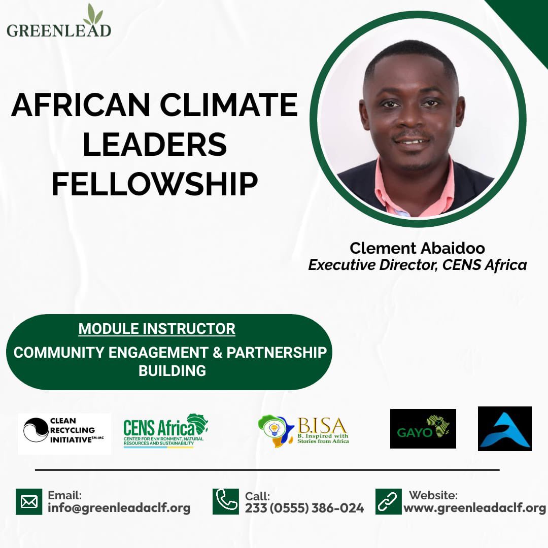 Chatte_Anderson's tweet photo. African Climate Leaders Fellowship.
.
.
.
#censafrica 
#greenlead https://t.co/yDWQidYStm