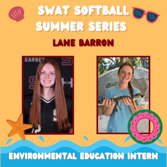 SwatSoftball_'s tweet photo. Next on #SummerSeries ☀️ is our junior pitcher, Lane Barron!

Lane is spending her summer working at the Coastal Discovery Museum in Hilton Head Island, SC as an Environmental Education Intern. She is running educational programs with alligators, snakes, turtles, and more! 🐢🐊🐍 https://t.co/dJs1jEs4xE