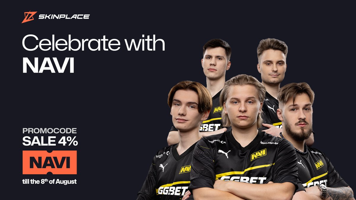 SkinPlaceOff's tweet image. 🏆 The Esports World Cup 2024 has ended and NAVI become the champions.
⠀
💥 Celebrate the team&apos;s victory with a 4% bonus on your sales until August 8. Use promo code NAVI and turn your CS2 skins into cash at SkinPlace.
⠀
#SkinPlace #CSSkins #CS2 #NAVI #Esports #CSGOEsports
