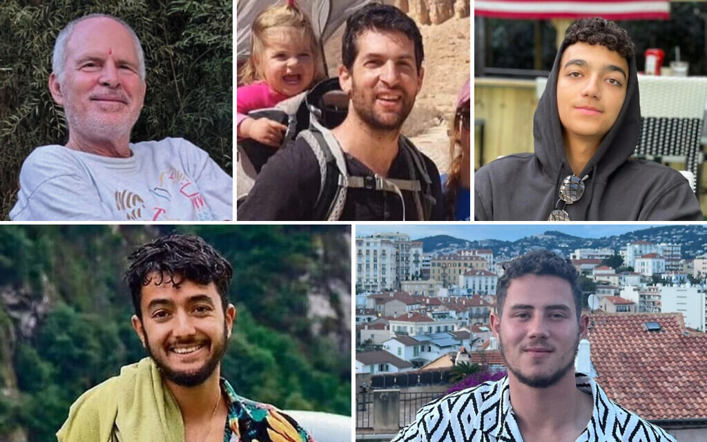 AvivaKlompas's tweet photo. There are 5 Americans held hostage in Gaza at this moment. 

Say. Their. Names.

🇺🇸 Keith Siegel
🇺🇸 Hersh Goldberg-Polin  
🇺🇸 Sagui Dekel-Chen
🇺🇸 Omer Neutra  
🇺🇸 Edan Alexander  

Bring. Them. Home. https://t.co/n2HjddR7um