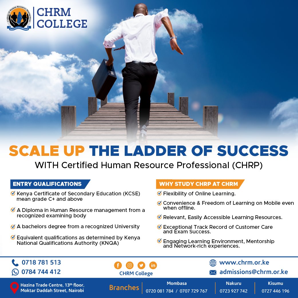 Advance Your HR Career with the College of Human Resource! With a mean grade of C+ or a diploma in Human Resource Management from a recognized examining body, you can study CHRP at <a href="/CHRM_College/">CHRM College</a>.

Enjoy flexibility of online learning, exceptional customer care, and exam success.