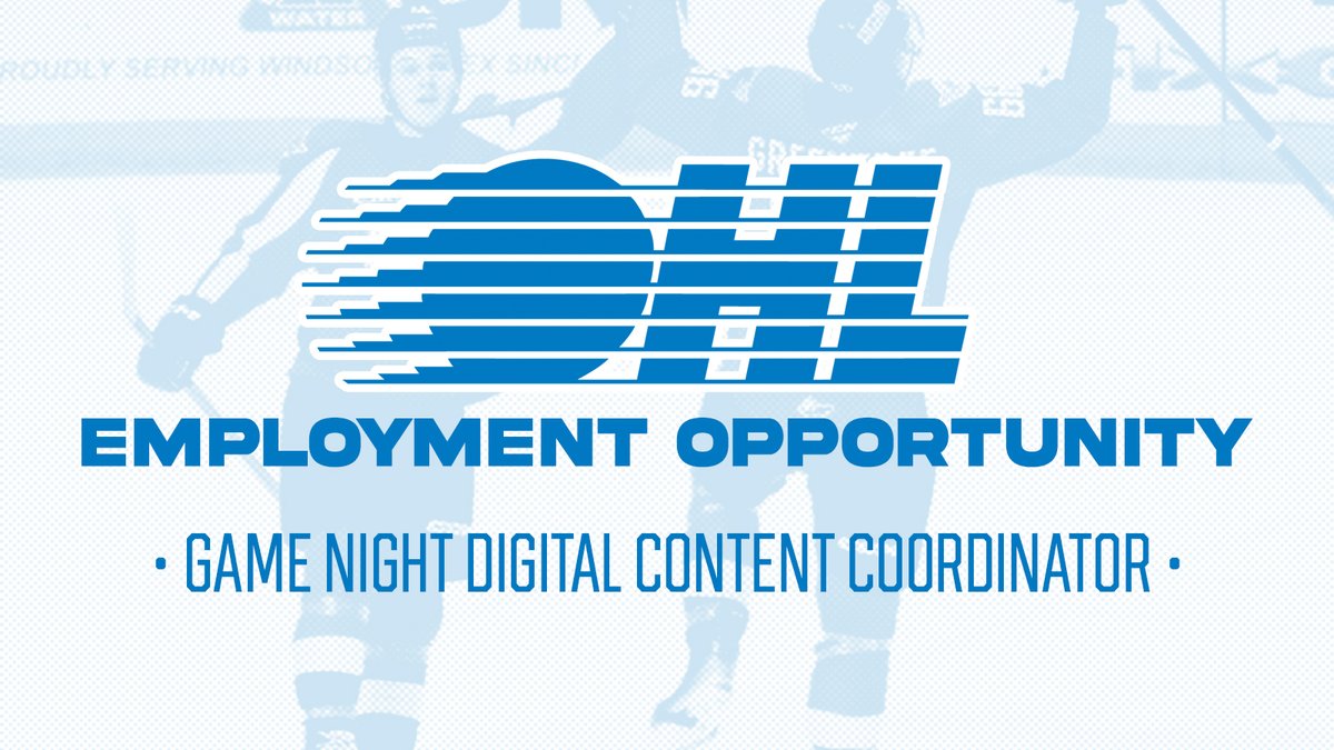 The #OHL is hiring! 🚨

Join our team as a part-time Game Night Digital Content Coordinator and help create dynamic social media content throughout the 2024-25 season! 

Apply now ➡️: tinyurl.com/3r2mnz6k