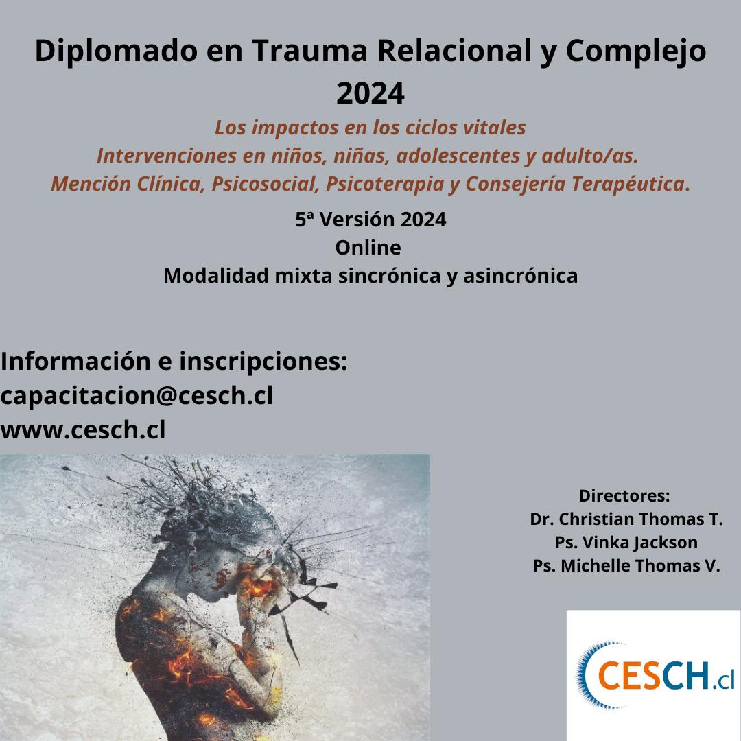 También este mes de julio se inicia la 5ta versión del diplomado @cesch_chile con académicos como <a href="/rodrigovenegasc/">Rodrigo Venegas C</a> (ASI trauma complejo)  André Sassenfeld, <a href="/marcelamomberg/">marcelamomberg</a> (abuso, redes, internet), eva feder kittay (care ethics), @michellethomasv,+. Mil gracias, les esperamos❤️