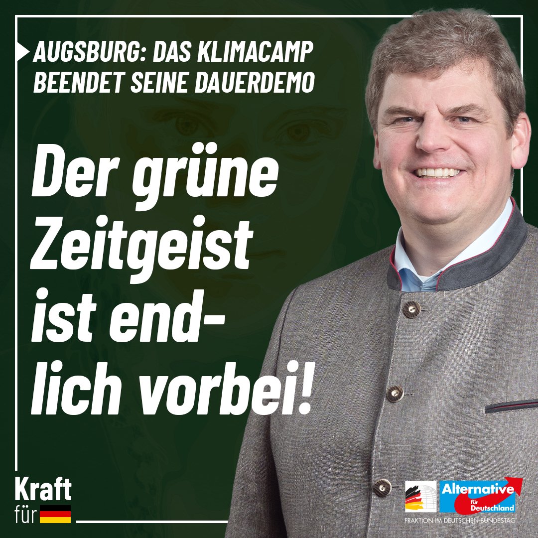 Dr_Rainer_Kraft's tweet image. 🎆 AUGSBURG: #KLIMACAMP AM ENDE

Das Klimacamp am Augsburger Rathaus gibt auf. Vorbei sind vier Jahre Verschandelung des öffentlichen Raums unter Duldung der schwarz-grünen Koalition im Augsburger Stadtrat.

▶ Das zeigt deutlich, dass der grüne Zeitgeist endlich vorbei ist!