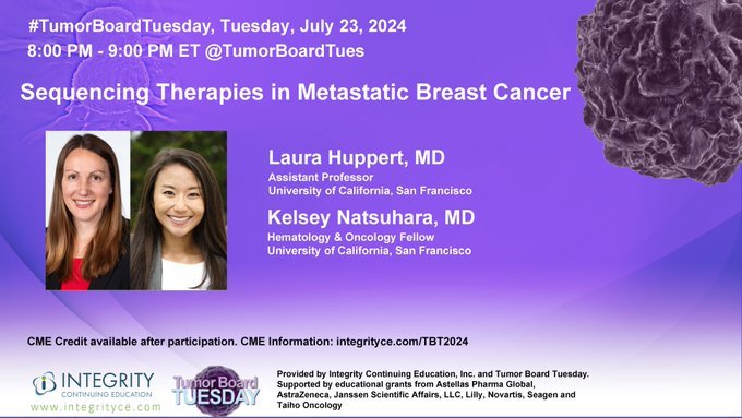 Yael Waknine (@yaelwaknine) on Twitter photo How do you treat #HER2 #breastcancer with 🧠 mets? Join us tomorrow at 8PM for insights on Tx sequencing with <a href="/laura_huppert/">Laura Huppert, MD</a> and <a href="/KelseyNatsuhara/">Kelsey Natsuhara</a>
🌟Let's spark discussions and broaden our understanding together‼️
#TumorBoardTuesday #mBC #BCSM How do you treat #HER2 #breastcancer with 🧠 mets? Join us tomorrow at 8PM for insights on Tx sequencing with <a href="/laura_huppert/">Laura Huppert, MD</a> and <a href="/KelseyNatsuhara/">Kelsey Natsuhara</a>
🌟Let's spark discussions and broaden our understanding together‼️
#TumorBoardTuesday #mBC #BCSM