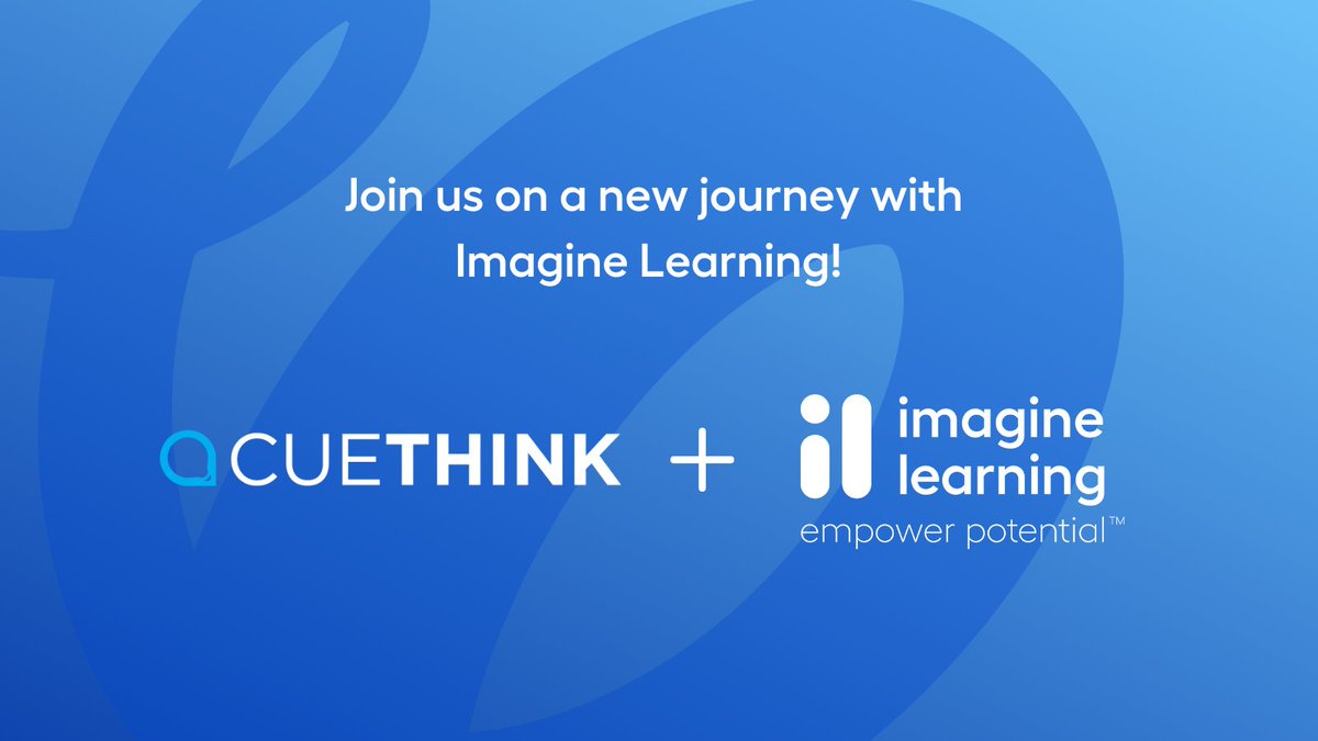CueThink has joined Imagine Learning! Together, we’re enhancing AI-powered problem-solving and collaboration tools. Your experience will remain unchanged for the ’24–25 school year, but innovative updates are on their way! Follow @imaginelearning to learn more.