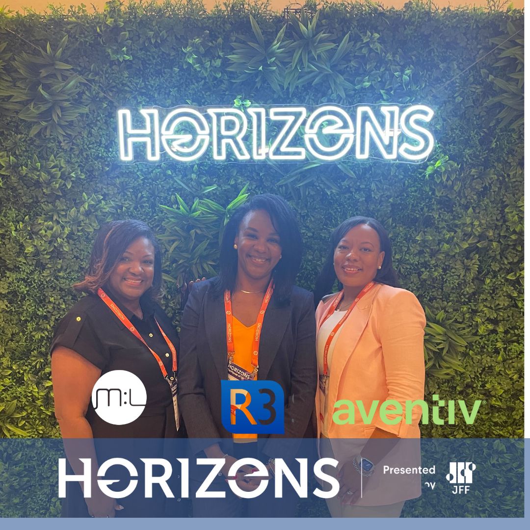 Teresa Hodge (@MissionLaunch_), Laurin Leonard (@R3Score_), Shamia Lodge (<a href="/AventivTech/">Aventiv Technologies</a>) @JFFHorizons our work includes the advancement &amp; re-integration for people w/ conviction histories. #SecondChanceHiring #FairChanceEmployment #Reentry #CriminalJusticeReform