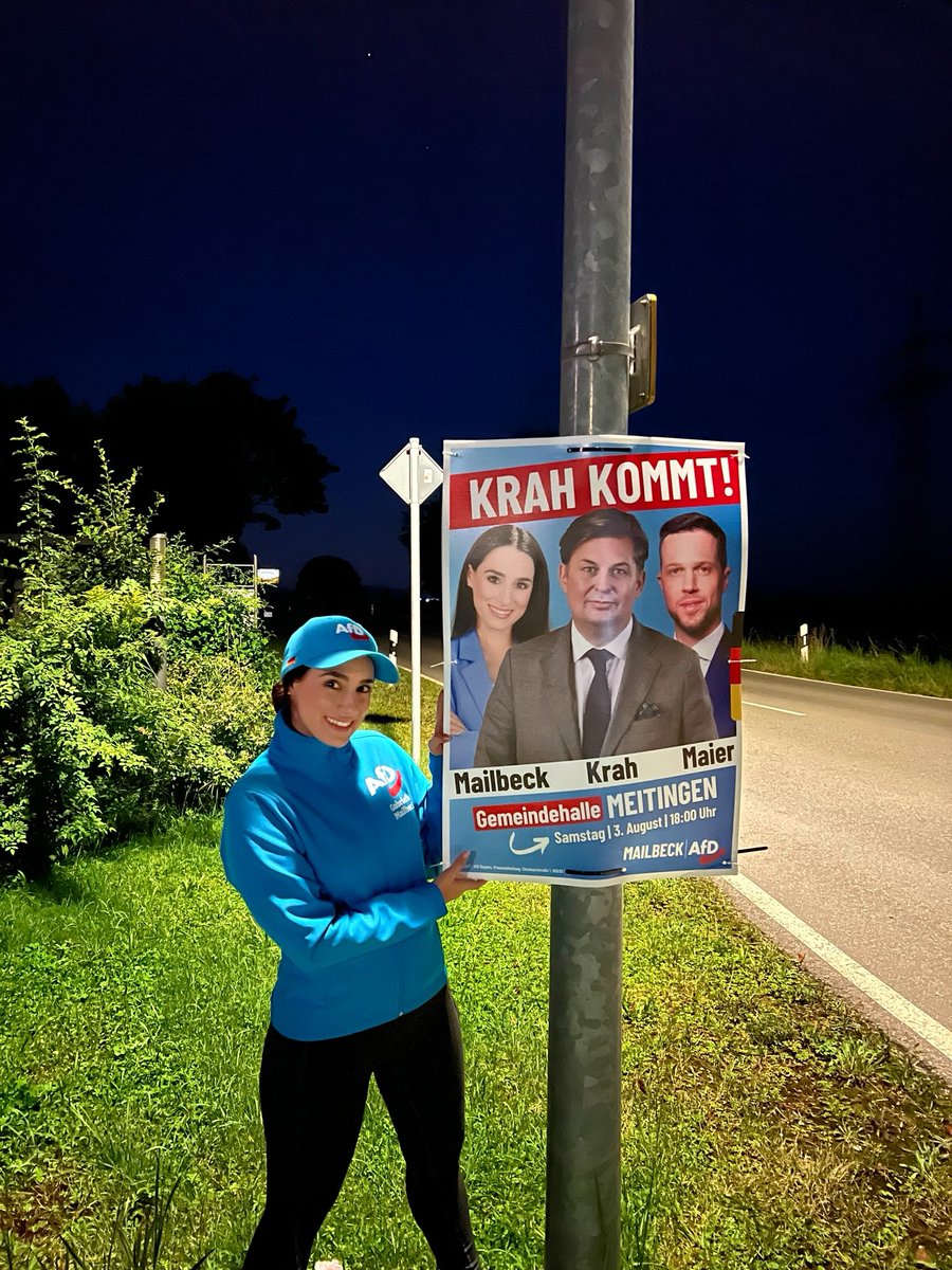 MailbeckG's tweet photo. Der #Krah kräht in Meitingen am 3. August um 18 Uhr! 📢🐔

➡️ Samstag, 3. August um 18:00 Uhr 
➡️ Einlass ab 17:30 Uhr 
📍 Gemeindehalle Meitingen, Werner-von-Siemens-Straße 2, 86405 #Meitingen
🚗 Parkmöglichkeiten gibt es in der Lichtenberger Straße auf den Firmenparkplätzen P7 und P8 der Firma SGL Carbon GmbH.
