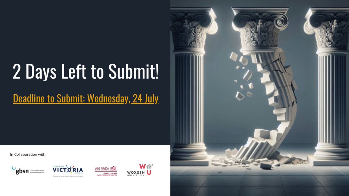 📣 2 Days to Submit!

Want a chance at a $5000 USD scholarship prize to continue furthering your education? The Victoria Forum Video Contest is open to all students who are enrolled at least part-time at a nationally accredited university.

gbsn.org/2024-victoria-…