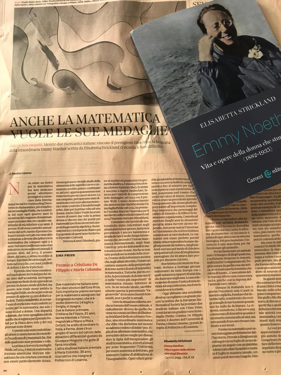 Le donne sono brave in matematica su <a href="/sole24ore/">IlSole24ORE</a> <a href="/Caroccieditore/">Carocci editore</a>