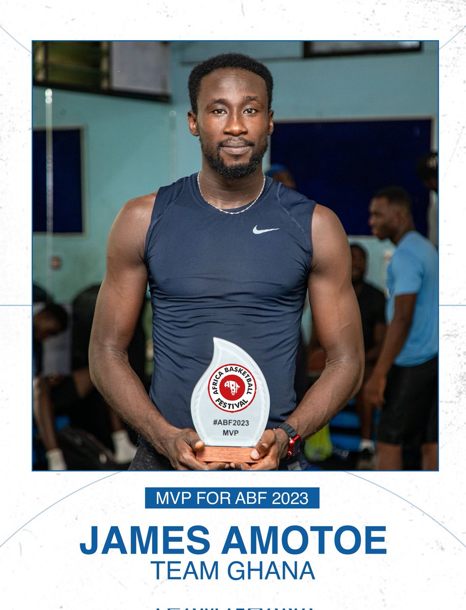 realabf's tweet photo. Celebrating the Most Valuable Player for #abf23 of TEAM GHANA.π¬π
Letβs make some noise for James Amotoe @jah_mot
#abf24 https://t.co/oR0qzGDSwR