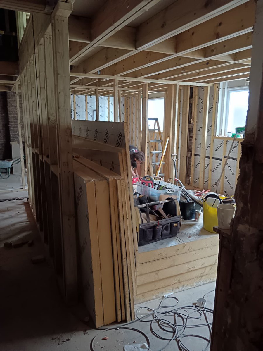 twells_seacadet's tweet photo. Unit refurbishment update - stud walls are up and more demolition done.

We continue to raise funds for Phase 3 and donations can be made at https://t.co/lF9ewEsseL.

Any local business wishing to provide sponsorship, please contact us via this page https://t.co/Lxf37Db69H