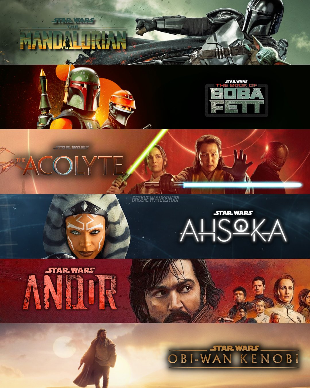 BrodieWanKenobi on X My live action Star Wars series rankings I really struggled with this bc I ve enjoyed all of the series for different reasons. They all have their own unique flavor and