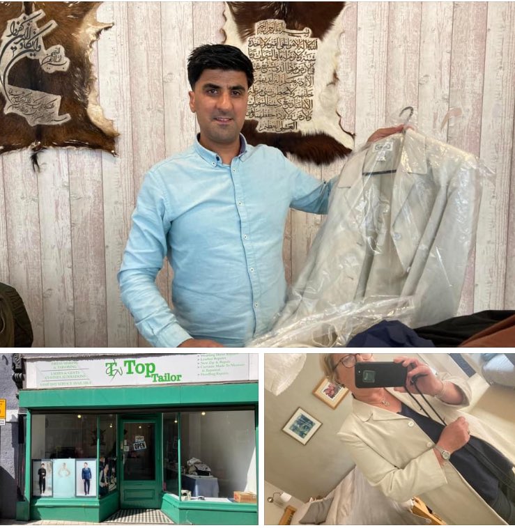 love supporting local #Wellington businesses…
Esp when it helps me be greener &amp; save money…. 💚💚
old silk jacket been given makeover &amp; alteration at Top Tailor Market Street - high quality workmanship - feels great to be recycling ♻️ reusing 
#lovewellington  #recycledfashion