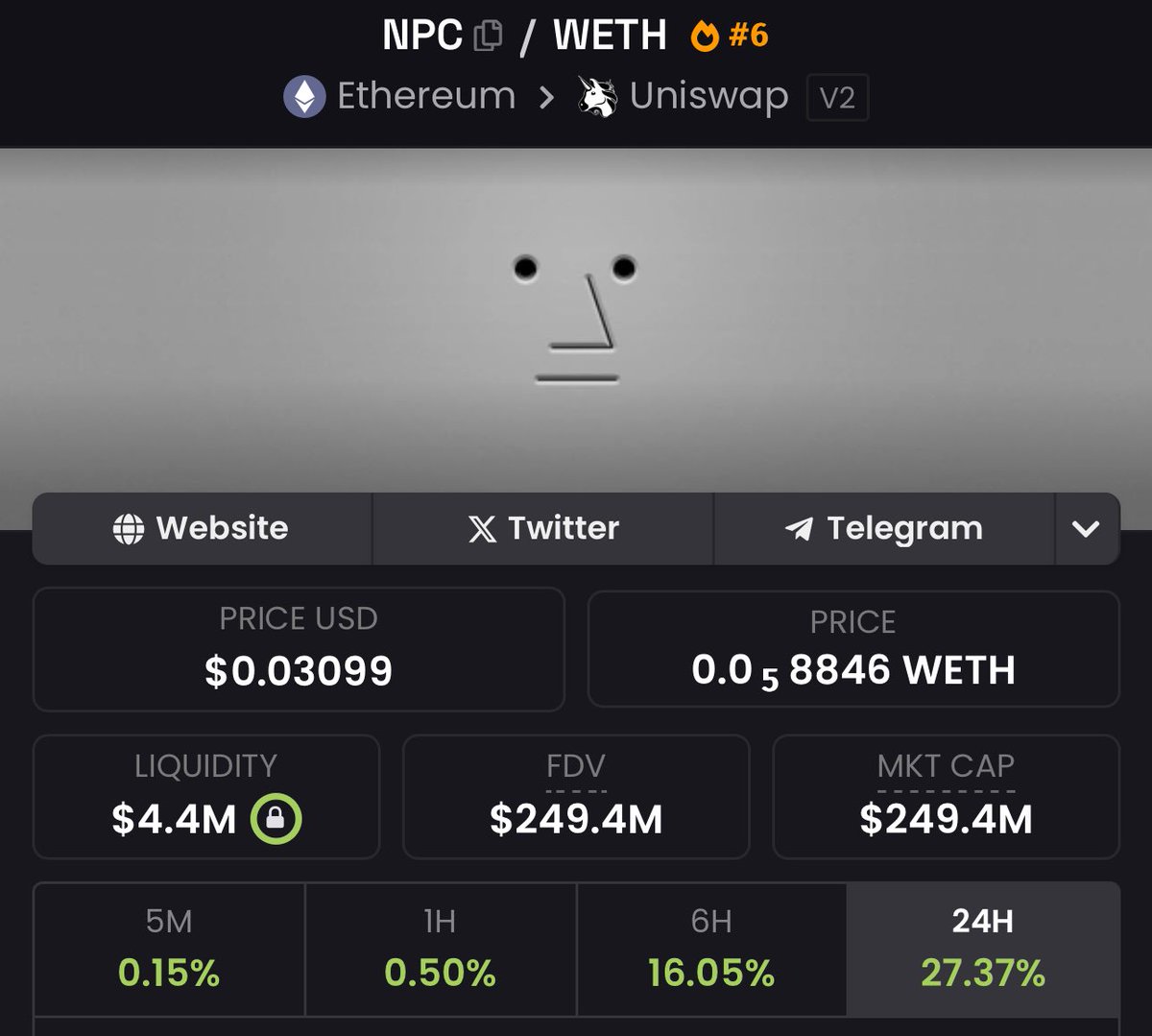 Lets fucking go new ath

See you at $0.1 very soon sers $NPC