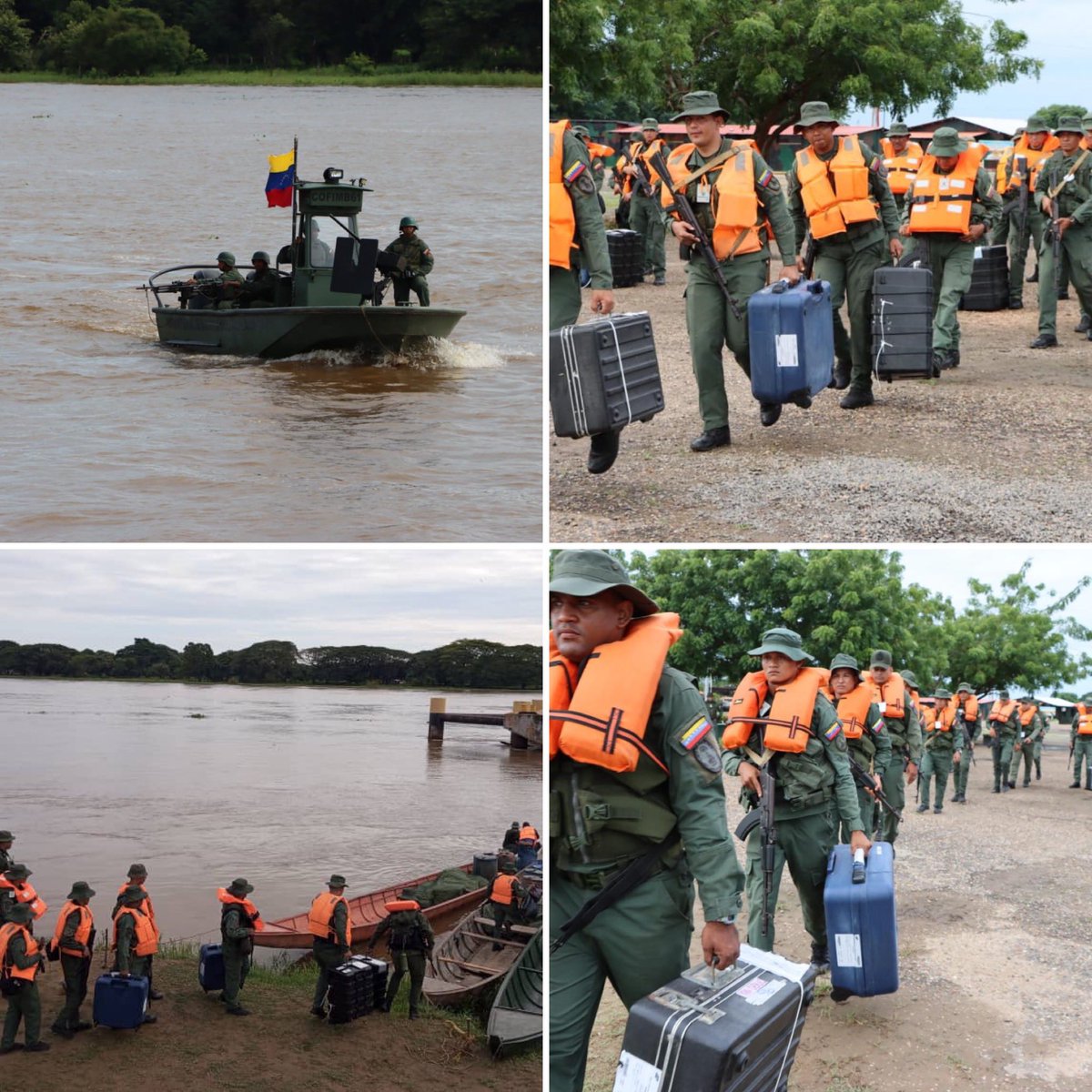 #FANB es garantía de paz en sus misiones republicanas de seguridad, custodia, resguardo, traslado y orden ! Orden de operaciones República “Elección Presidencial 2024” 

#IntegrarEsVencer