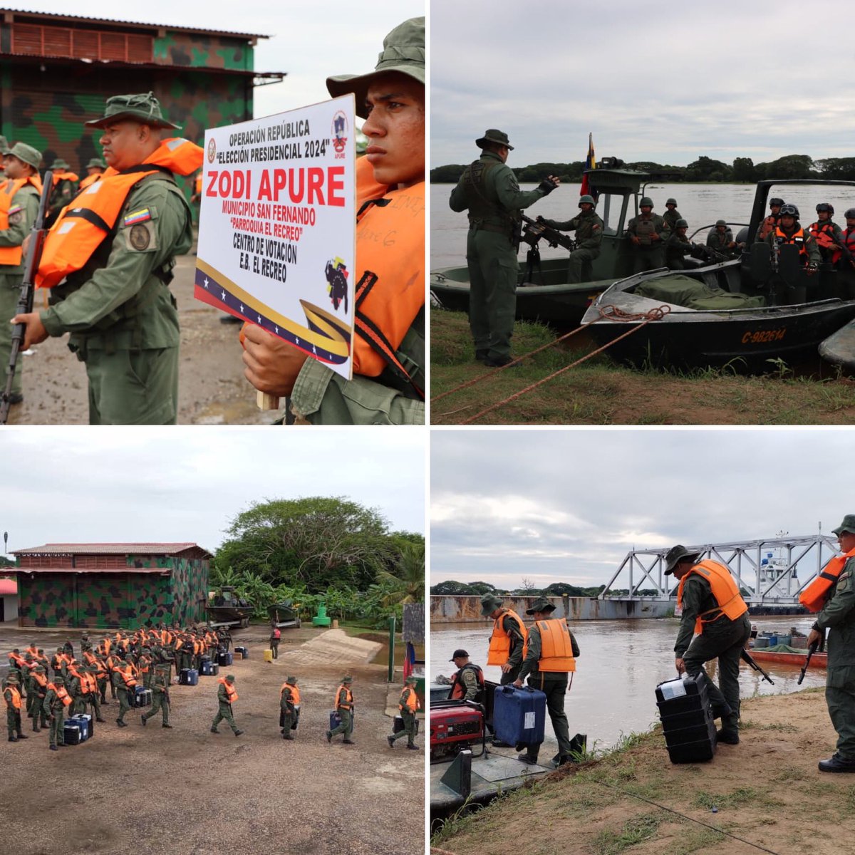 dhernandezlarez's tweet photo. #FANB es garantía de paz en sus misiones republicanas de seguridad, custodia, resguardo, traslado y orden ! Orden de operaciones República “Elección Presidencial 2024” 

#IntegrarEsVencer https://t.co/RuOAZONmju