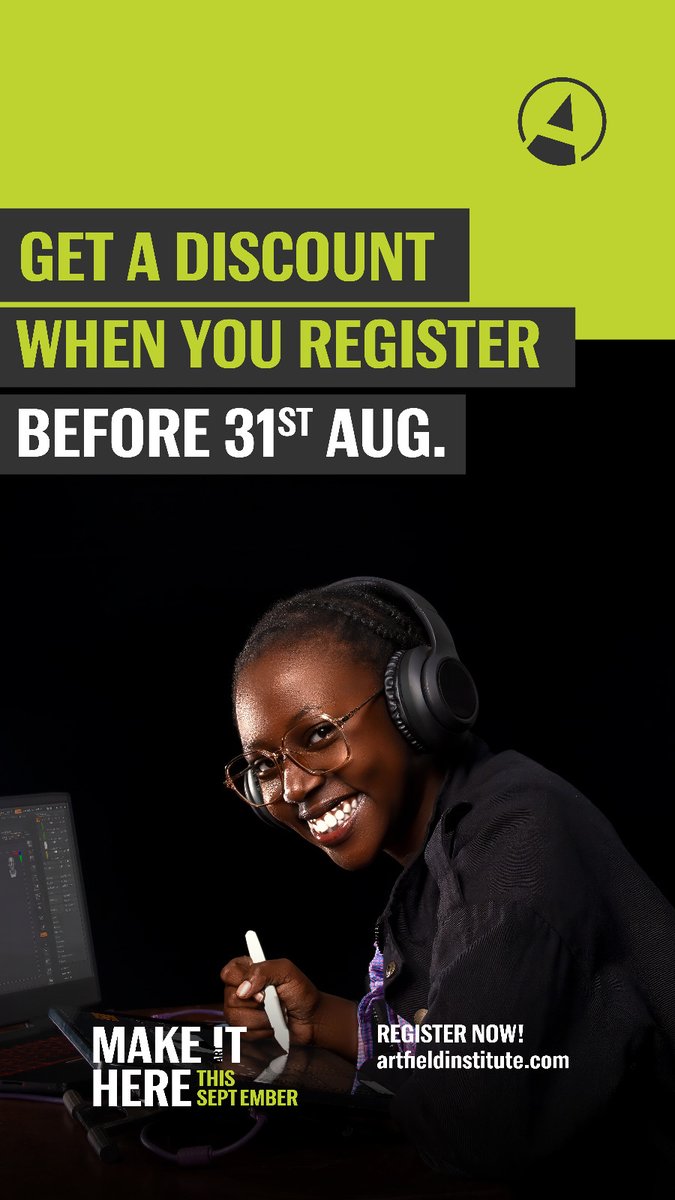 artfieldug's tweet image. Attention artists, designers, and visionaries.

Artfield Institute of Design is offering incredible discounts on courses up until August 31st!

Secure your spot.

Enroll today and start your journey to a fulfilling creative career!

#MakeItHere
#ArtfieldInstituteofDesign
