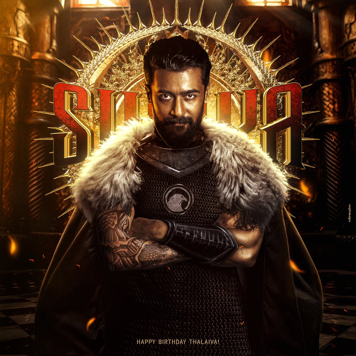 OSFC_Karnataka's tweet photo. Here is CDP of @Suriya_offl Anna's 49th Birthday!!💥

#Kanguva #HappyBirthdaySuriya 
#Suriya44 #VaadiVaasal https://t.co/J5A5F45Dr7