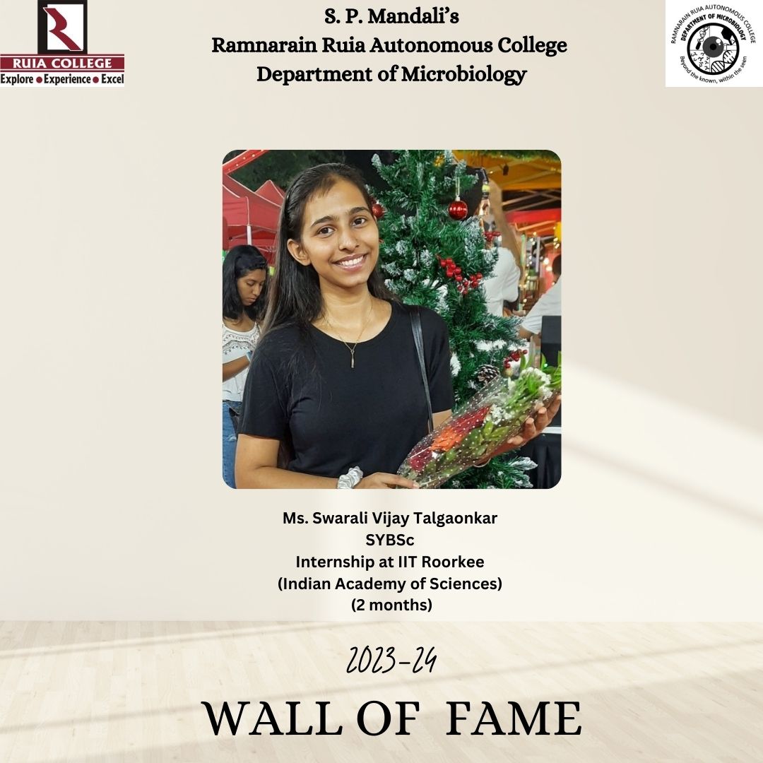 Ruia Microbiology Department tweet media