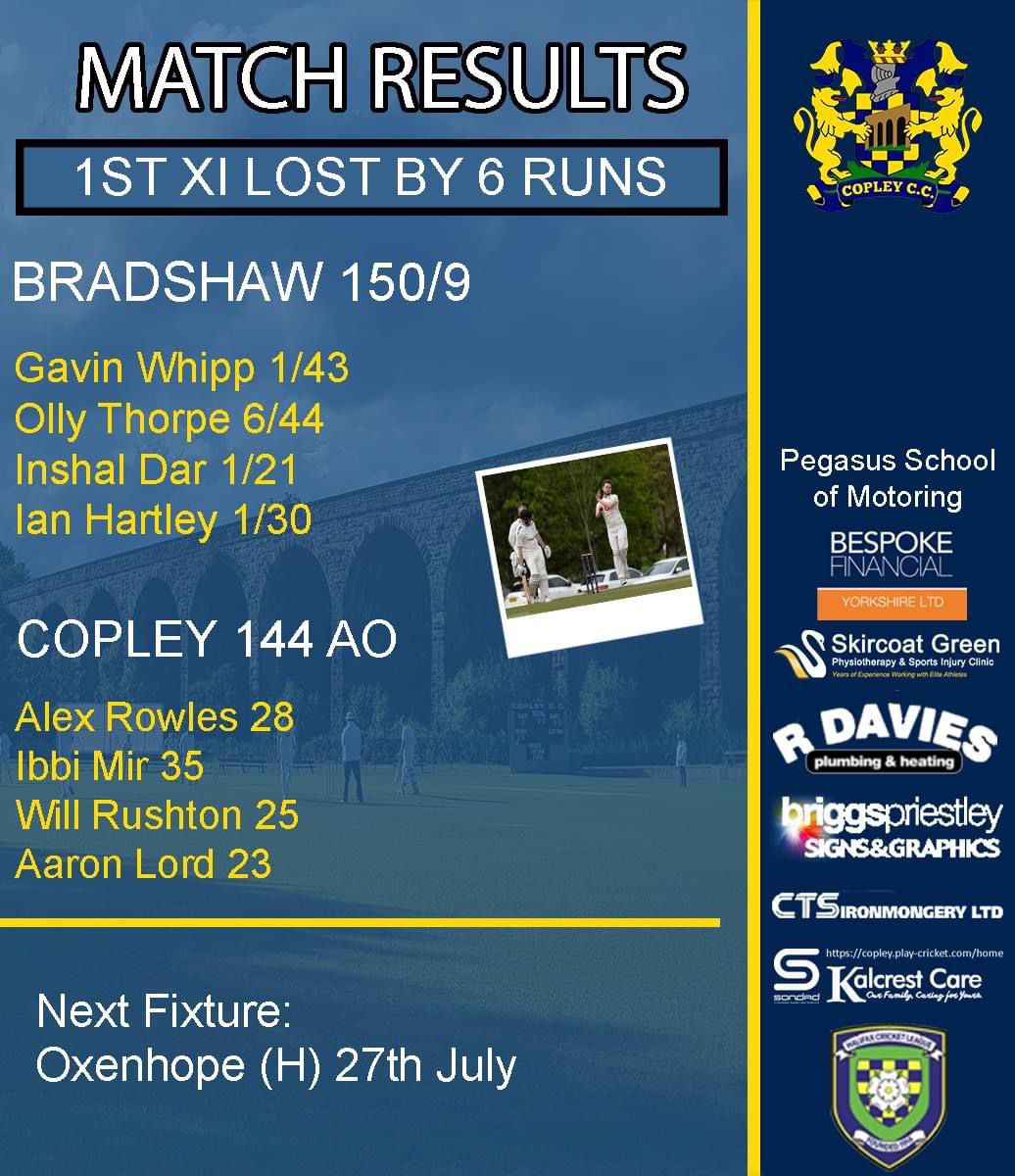 Copley Cricket Club tweet media