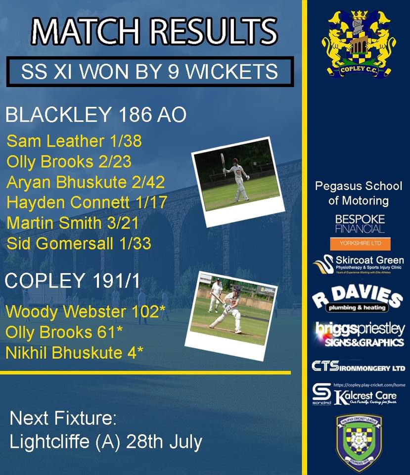 Copley Cricket Club tweet media