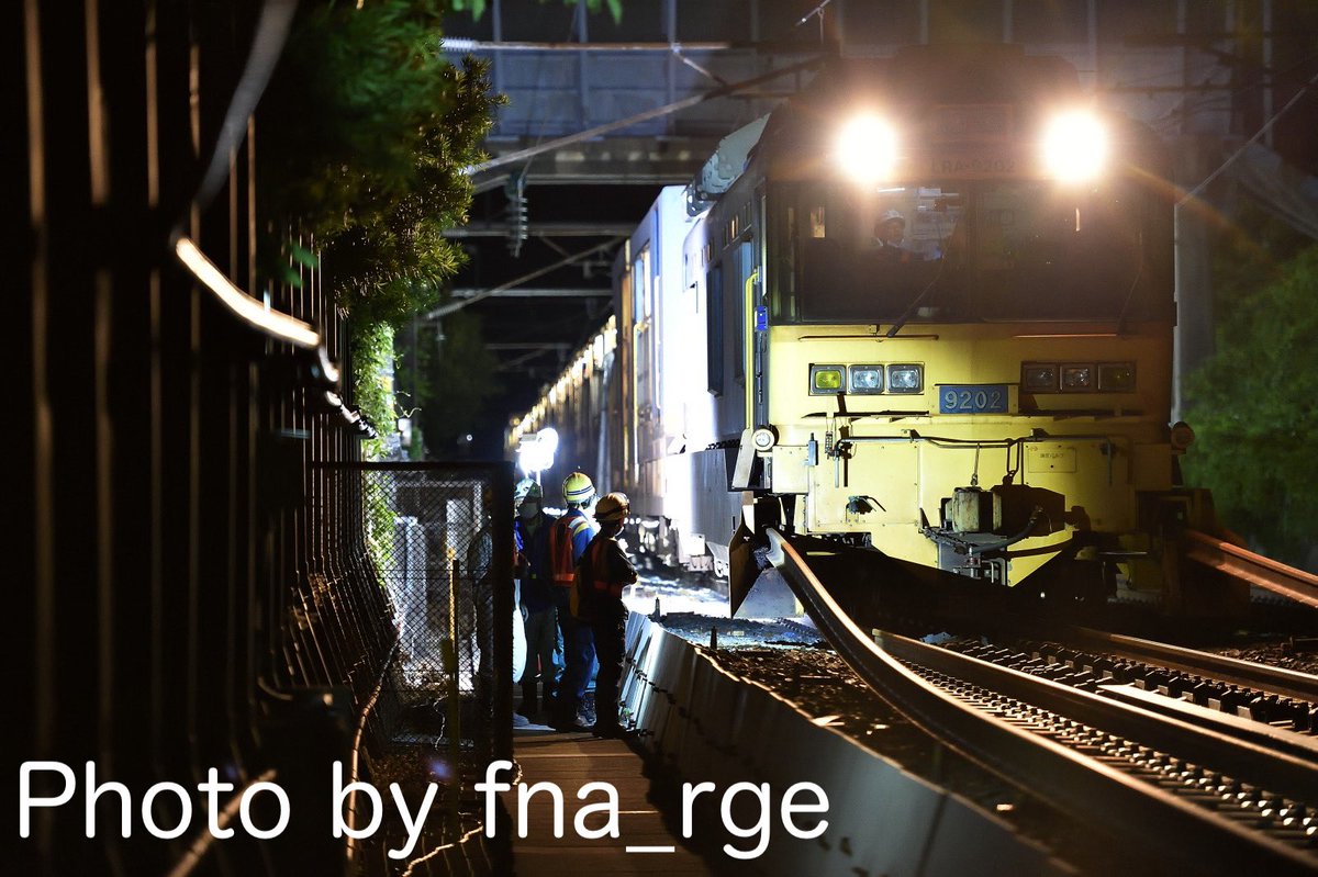 FNA_RGE's tweet image. 今回の現場付近で撮影したロング工臨

#がんばれ東海道新幹線 #LRA #東海道新幹線 #ロンキヤ #工臨