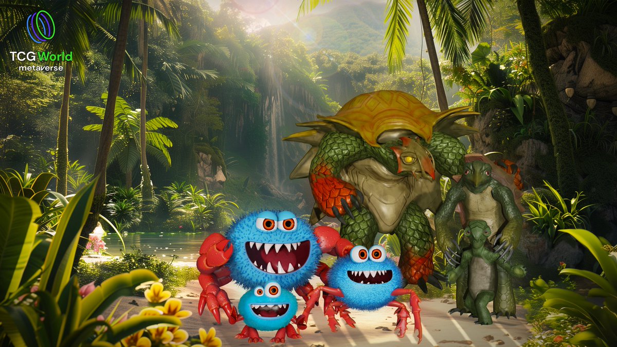 Can you spot Splash and his other tiers?! 

Step into the forest and immerse yourself in natural wonders like this one, with rare sprites to be caught! 🌳
