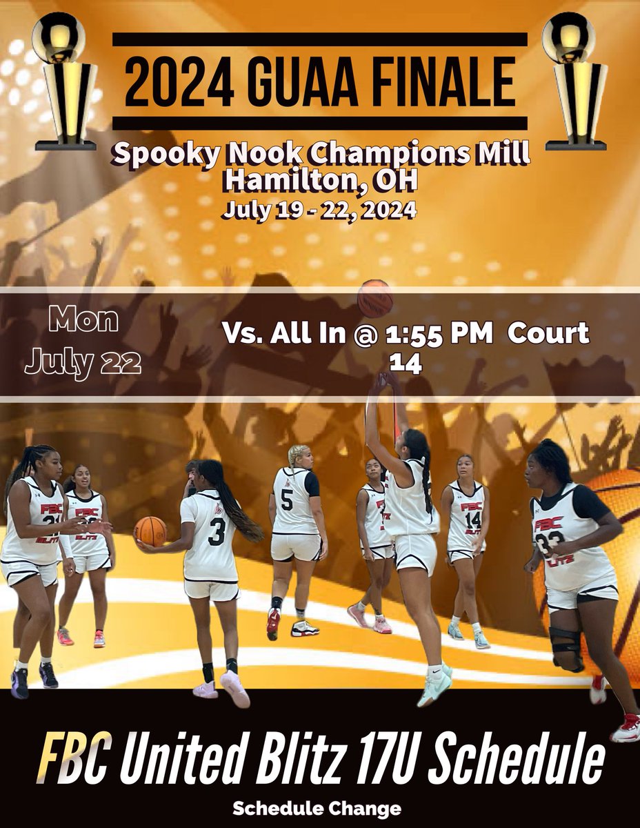 FBC Blitz (@blitzfbc) on Twitter photo Time and location change for today’s game.
<a href="/milannis2134/">Milanni Abdus-Salaam</a> <a href="/JoyTchamabe2025/">Joy Tchamabe</a> <a href="/NiaraGayle2025/">NiaraGayle2025</a> <a href="/mckinleyb03/">Mckinley Brothers</a> <a href="/MakRob14/">Makayla Roberson</a> <a href="/SlaterMorghan/">morghan slater</a> <a href="/GiuliaBauz53813/">Giulia Bauzá Milazzo</a> Time and location change for today’s game.
<a href="/milannis2134/">Milanni Abdus-Salaam</a> <a href="/JoyTchamabe2025/">Joy Tchamabe</a> <a href="/NiaraGayle2025/">NiaraGayle2025</a> <a href="/mckinleyb03/">Mckinley Brothers</a> <a href="/MakRob14/">Makayla Roberson</a> <a href="/SlaterMorghan/">morghan slater</a> <a href="/GiuliaBauz53813/">Giulia Bauzá Milazzo</a>