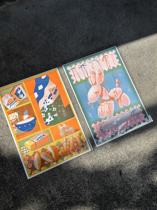 【展示販売】「RISOGRAPH GROUP EXHIBITION」2024 7.23tue-8.4sun 13:00~19:00(最終日17:00まで)リソグラフ展に参加いたします!明日からです。種類たくさんご用意しております--------------------------リソグラフ作品を展示販売するRISOGRAPH GROUP EXHIBITION。 