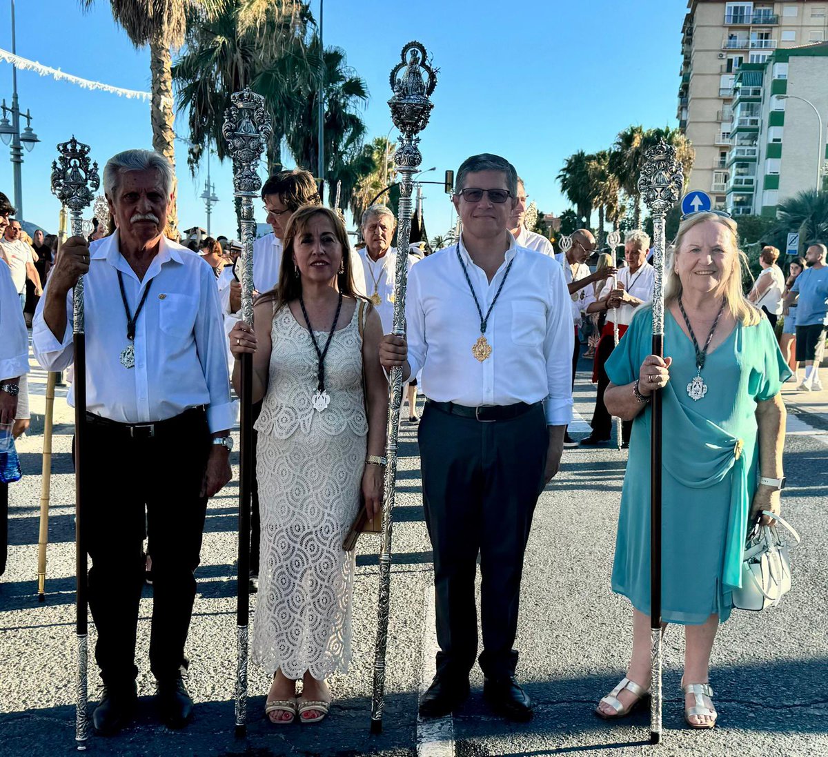 🔴 Ayer domingo acompañamos a la procesión marítima y terrestre de Nuestra Señora del @carmendehuelin , la cual ponía el broche a unos intensos días de fervor mariano. 

#VirgendelaCabeza