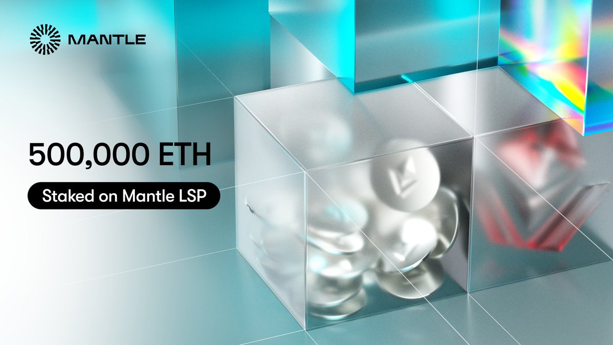 500,000 $ETH staked on Mantle LSP 🤩🤩🤩 Start your journey with $mETH  today and enjoy yields from staking, airdrops, and other ecosystem  incentives, including Season 1: Methamorphosis. ➡️ https://t.co/pSXOzFVhSx