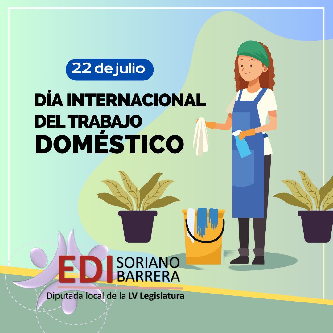 SorianoEdi's tweet photo. El Día Internacional del Trabajo Doméstico tiene como objetivo reconocer la importancia del trabajo doméstico, además de buscar mejores condiciones de trabajo para las personas que desempeñan esta actividad de manera remunerada.
#EdiCercaDeTi #TrabajoDomestico #Morelos #lgbti https://t.co/JkzXSXKwhb