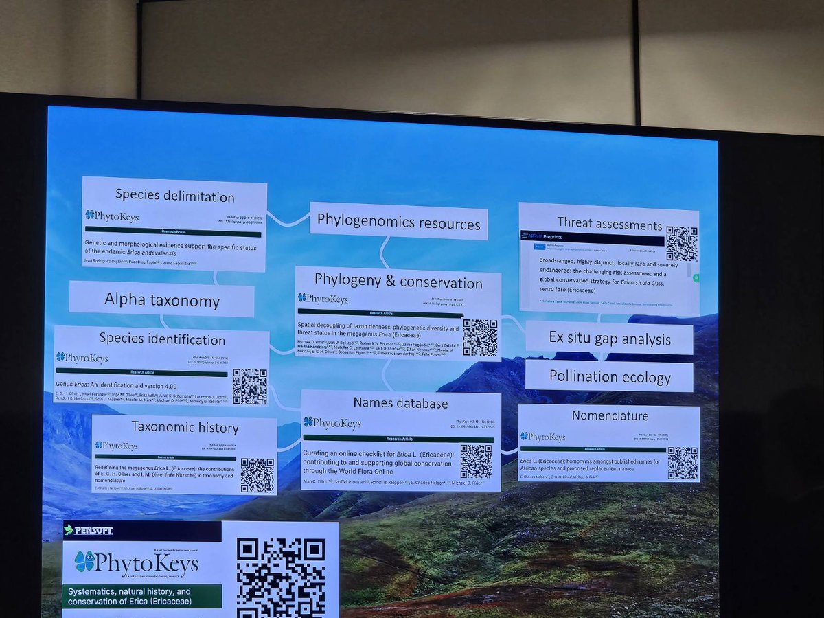 PhytoKeys's tweet image. 🔥 LIVE from #IBC2024!

🌿 At the #Ericaceae session, @PirieMike points at the #Erica special topical collection in our #journal: doi.org/10.3897/phytok… 🔓

@ibc2024 @TheWorldFlora #iambotanist #botany #taxonomy