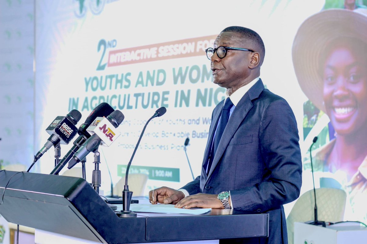 AfDB NIGERIA (RDNG) (@afdb_nigeria) on Twitter photo “Our youths provide a substantial reservoir of talent for innovation, creativity, & boundless energy that can drive the revitalization of the agriculture sector.”- DG <a href="/LaminBarrow22/">Lamin Barrow</a> speaking at the Interactive Session with Youths & women in Nigeria 🇳🇬 “Our youths provide a substantial reservoir of talent for innovation, creativity, & boundless energy that can drive the revitalization of the agriculture sector.”- DG <a href="/LaminBarrow22/">Lamin Barrow</a> speaking at the Interactive Session with Youths & women in Nigeria 🇳🇬