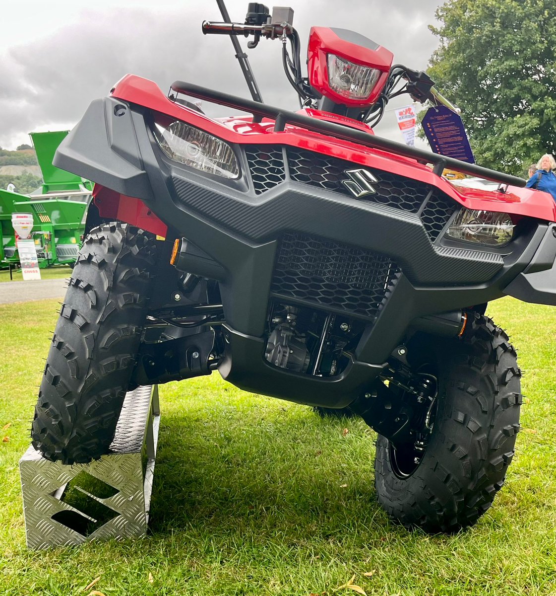 SuzukiATVsUK's tweet photo. The @royalwelshshow is underway!

@SuzukiMarineUK and @SuzukiCarsUK are also here alongside our #KingQuads this year 👊

#RoyalWelshShow2024 #ATVShows #Suzuki #SuzukiATV #atv #quad #quadbike #kingofquads 👑 https://t.co/0mcFMLwj8v